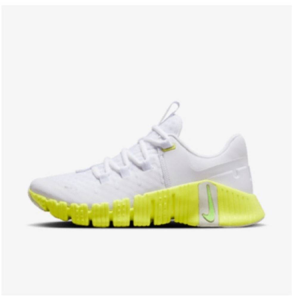 Nike Free Metcon 5 White and Lime Training Shoes